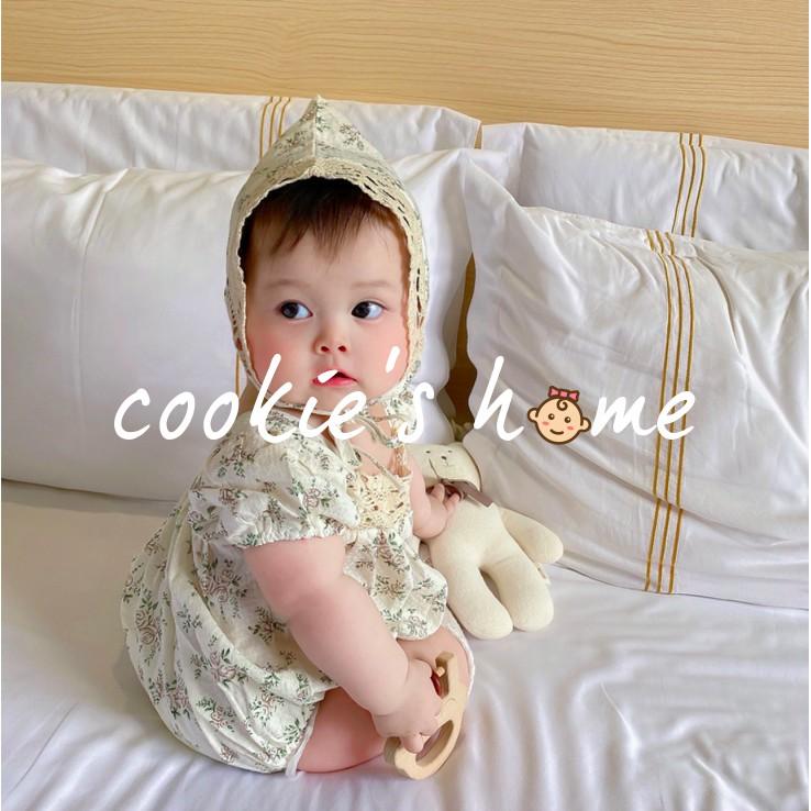 Body cotton cho bé gái sơ sinh coton phong cách Korea Hoàng gia mặc thôi nôi chụp hình studio