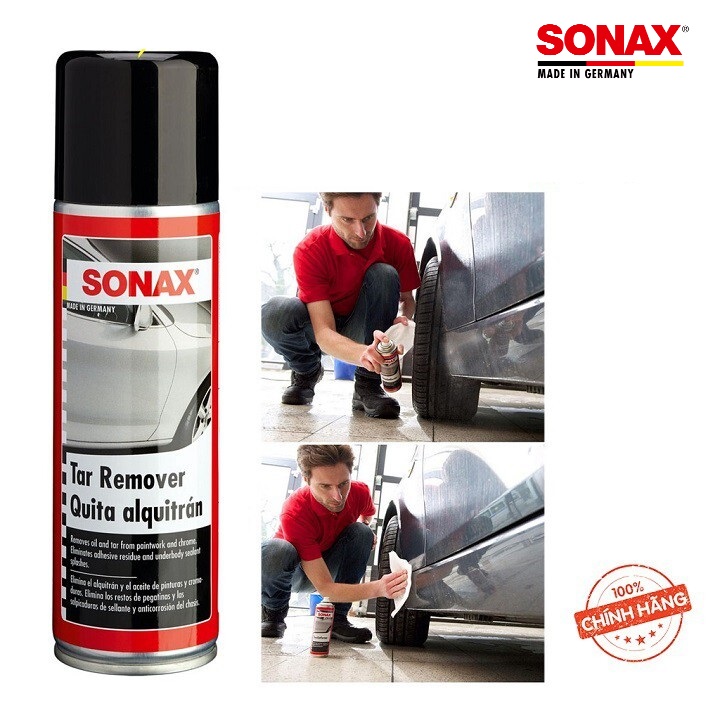 Dung dịch tẩy nhựa đường, băng keo Sonax Tar Remover 334200 300ml - Hàng chính hãng