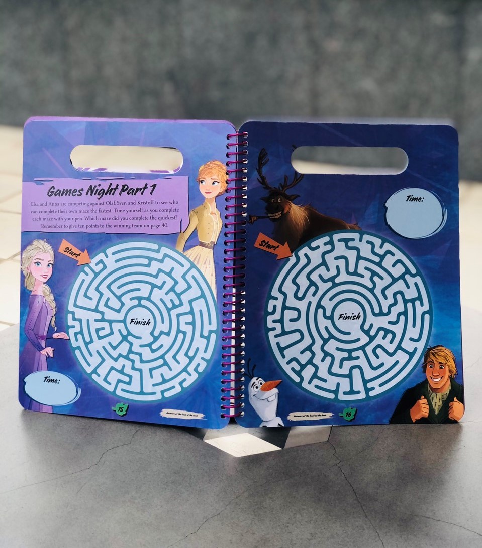 Sách tiếng anh tương tác công chúa băng giá Elsa - Disney Frozen 2: Wipe-Clean Activities