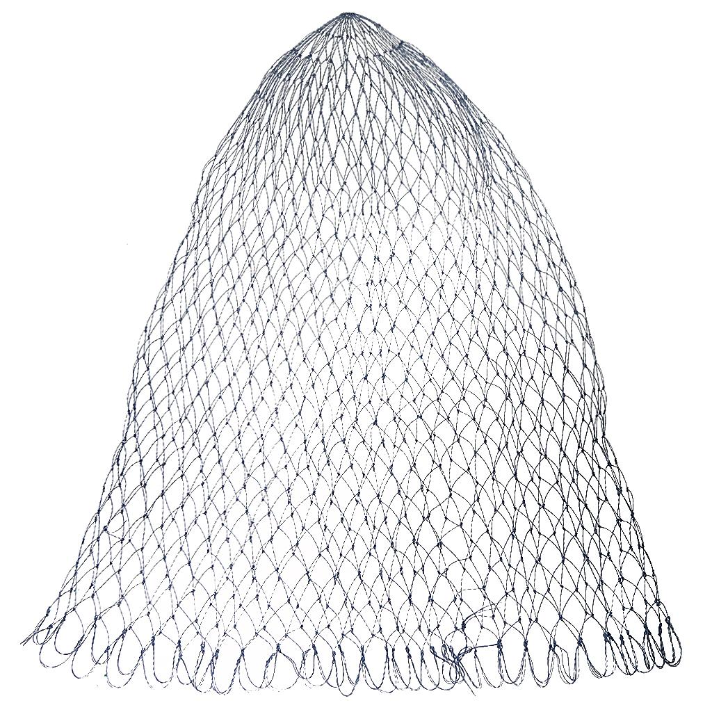 2x Portable Nylon Folding Fishing Landing Net Rhombus Mesh Land Dip Net-60cm