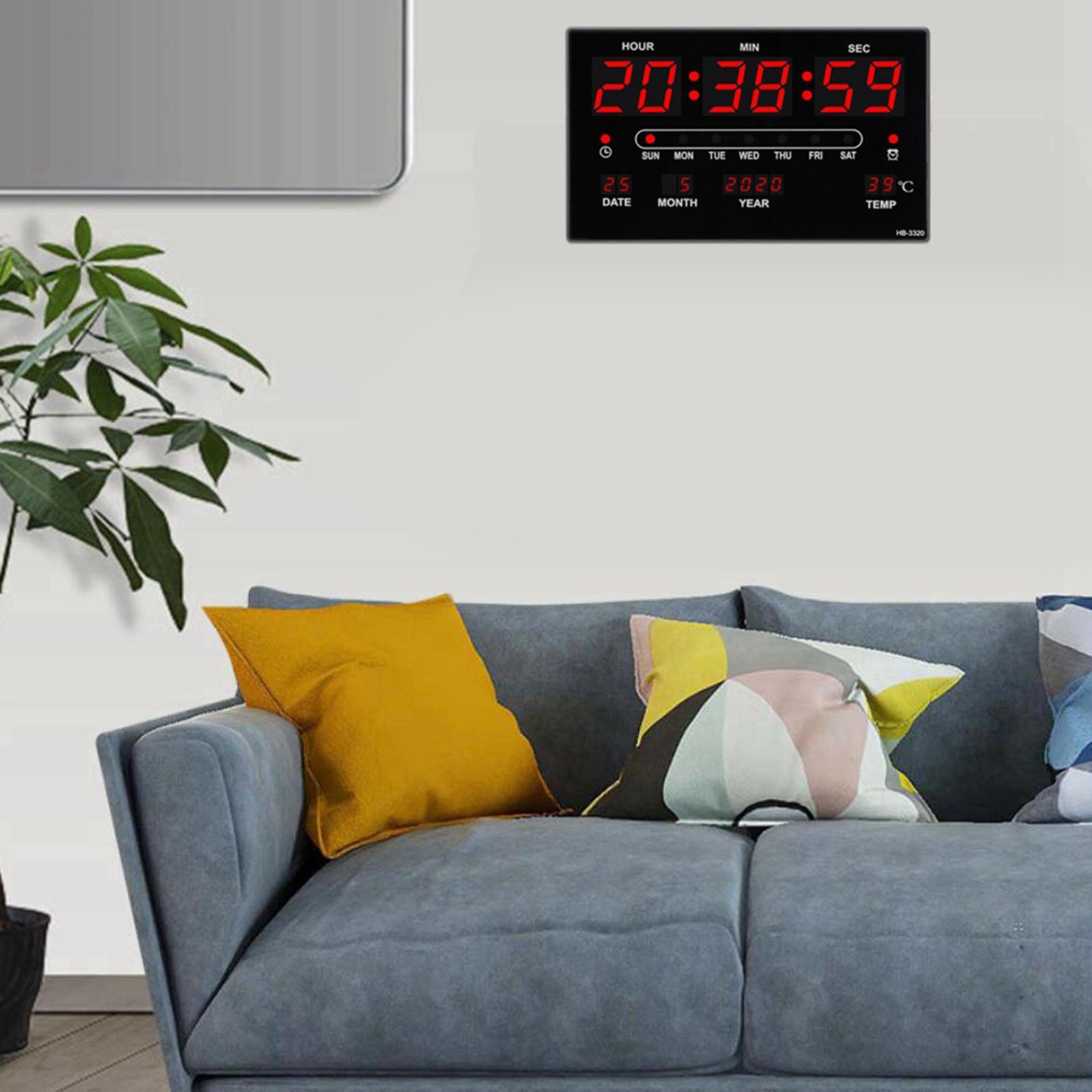 17'' LED Screen Clock 24H Time  US