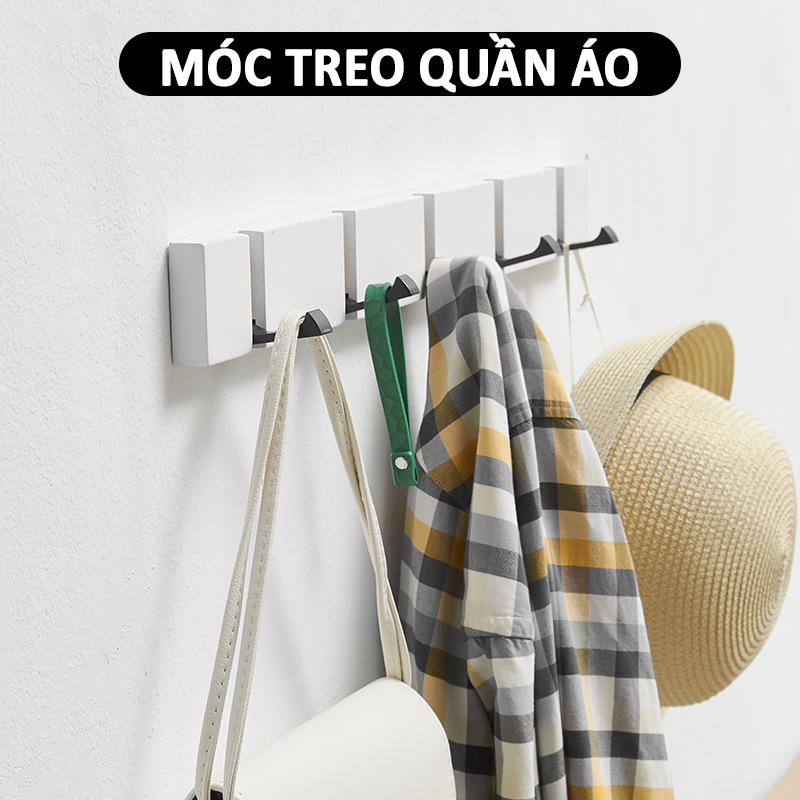 Móc treo quần áo, treo đồ đa năng không phải khoan đinh vít- K1653