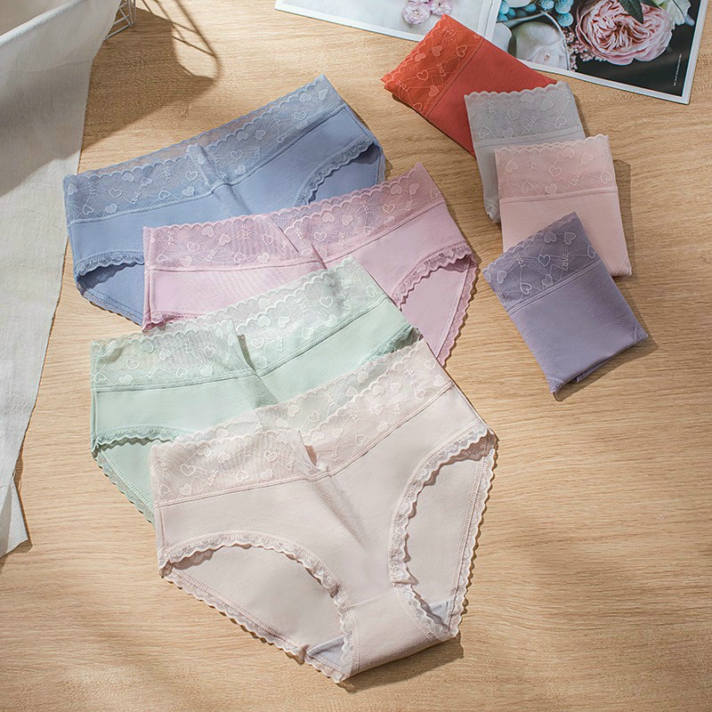 Combo 5 Quần Lót Cotton Lụa Cao Cấp - Giao Màu Ngẫu Nhiên- Size XL