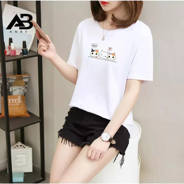 Áo Thun tay lỡ cho cả Nam và Nữ đẹp! Hình BA CON MÈO