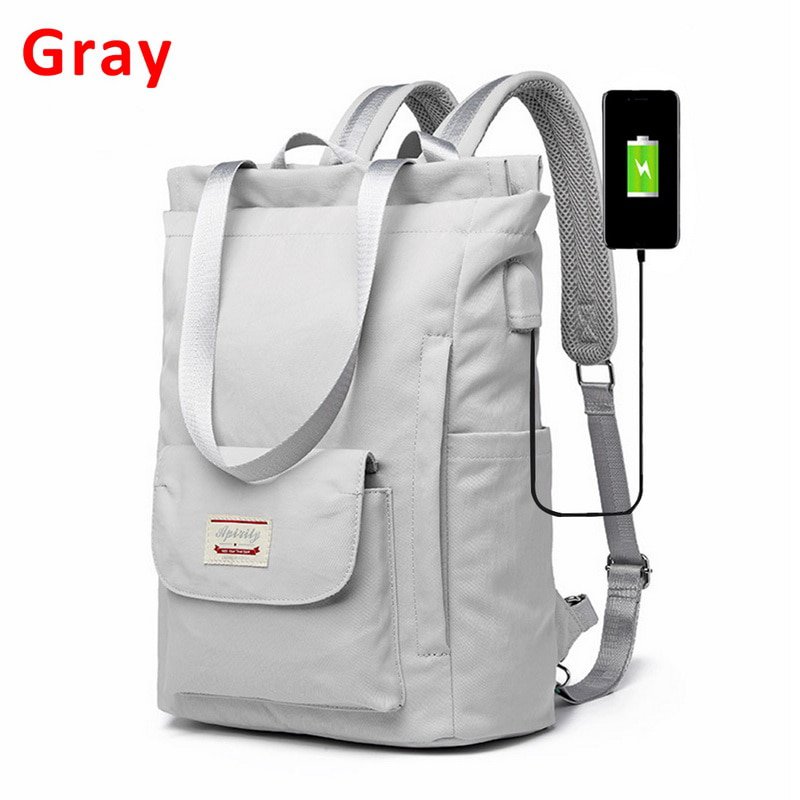 Túi Balo Đeo Vai Nữ Thời Trang canvas oxford Waterproof Stylish Laptop Backpack