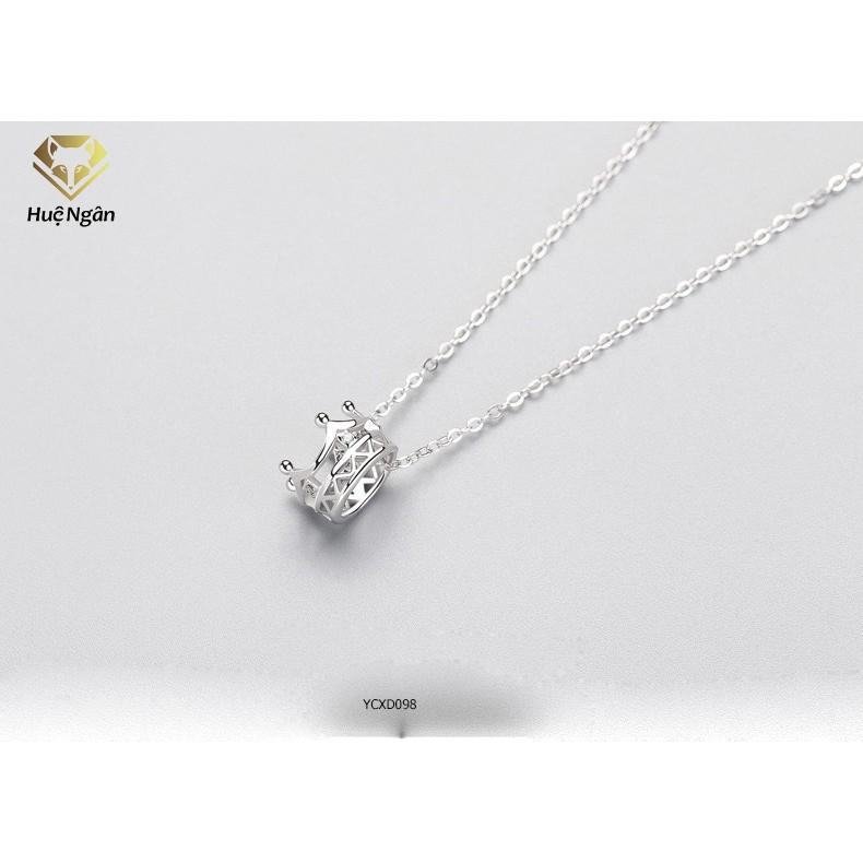 Dây chuyền bạc 925 Huệ Ngân - Vương miện Công chúa YCXD098