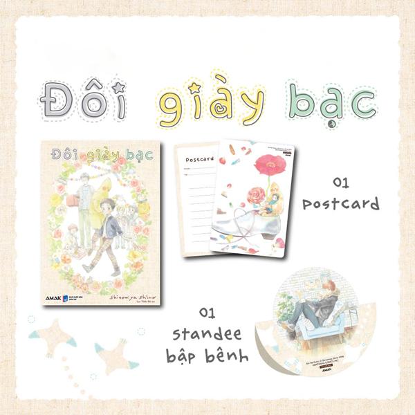Sách - Đôi Giày Bạc - Tặng Kèm Postcard Phủ Nhũ Cát + Standee PVC Bập Bênh