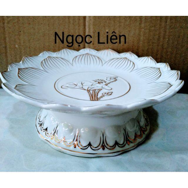 DĨA TRÁI CÂY BẠCH NGỌC HOA SEN