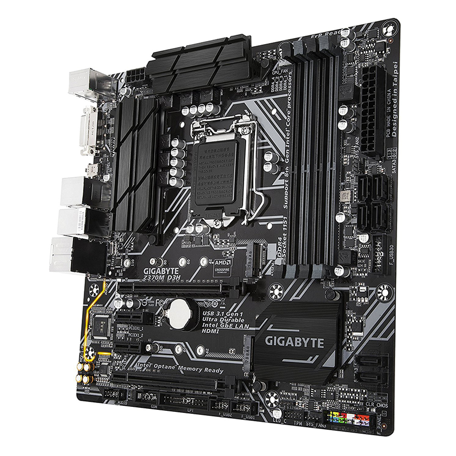 Bo Mạch Chủ Mainboard GIGABYTE Z370M D3H (SK1151) - Hàng Chính Hãng