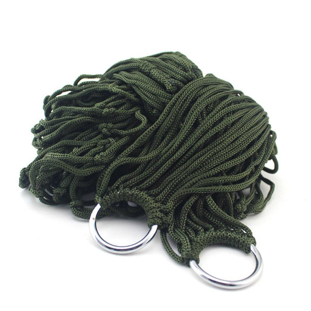5 Color Portable Parachute Hammock Outdoor Camping Portable Hammocks Comfortable Hanging Nylon Mesh Rope Hammocks