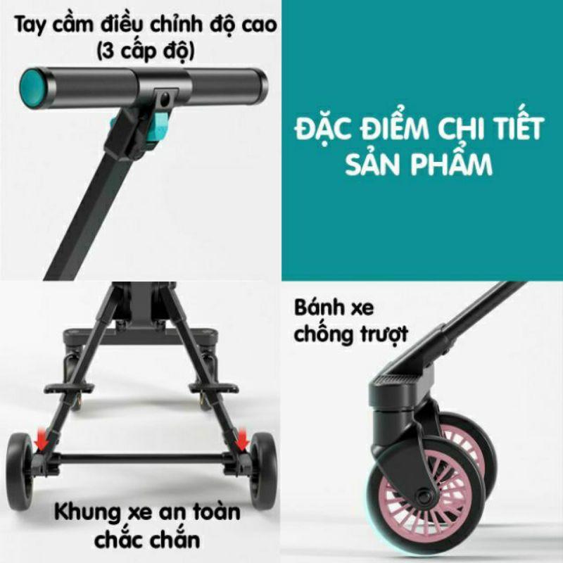 Xe đẩy du lịch gấp gọn, siêu nhẹ cho bé yêu.