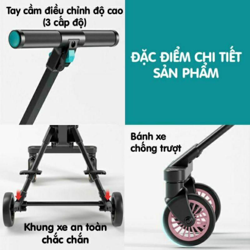 Xe đẩy du lịch gấp gọn, siêu nhẹ cho bé yêu