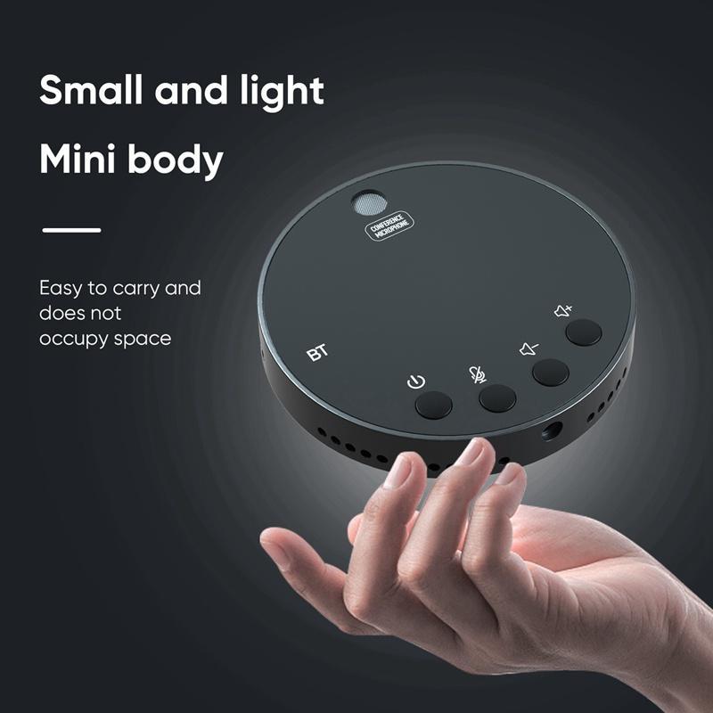 Micro Để Bàn Kết Nối Bluetooth 5.0 Cổng USB 360° Micro Thu Âm Đa Hướng Kèm Loa