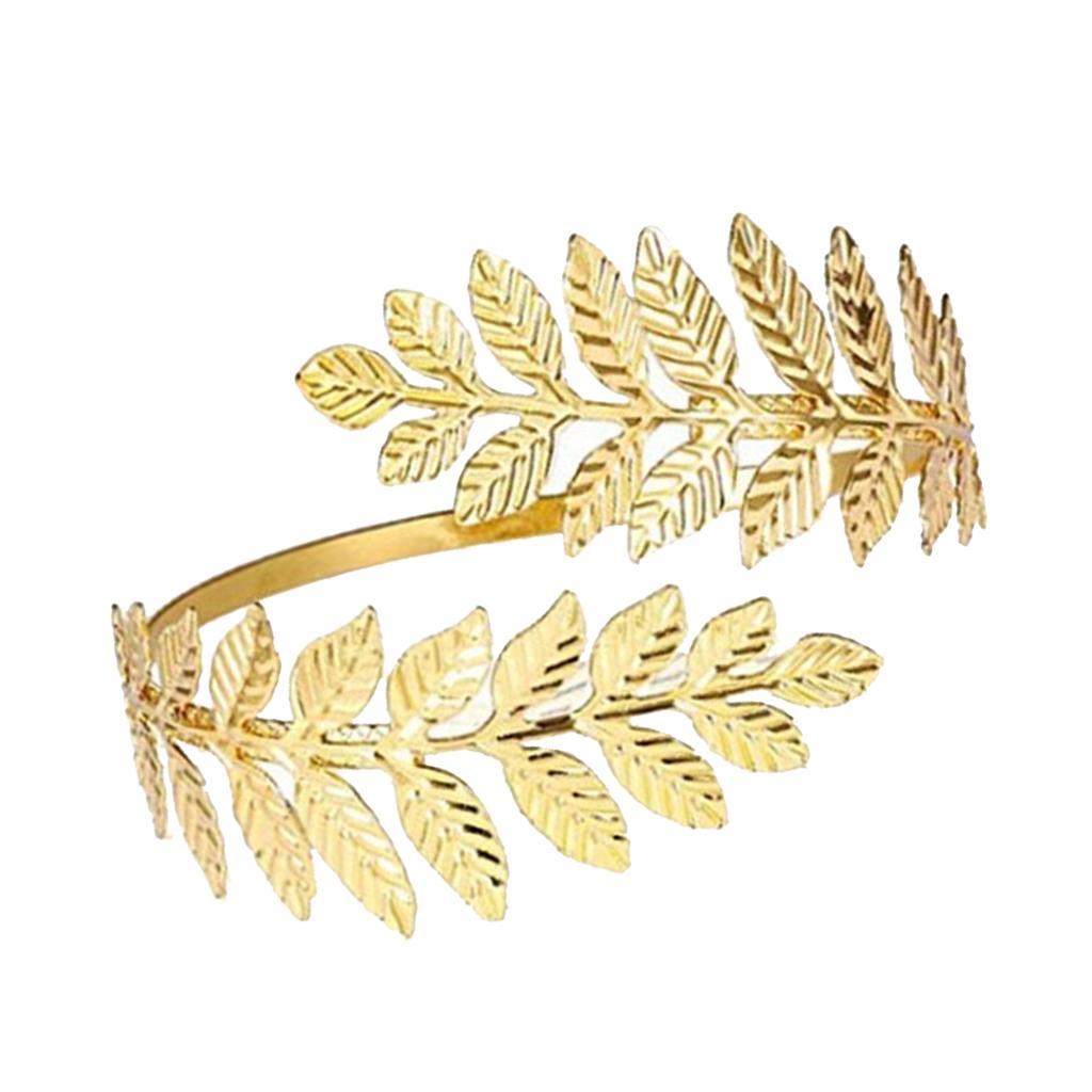 Swirl Leaf Shape Upper Arm Cuff Armlet Armband Bangle Bracelet