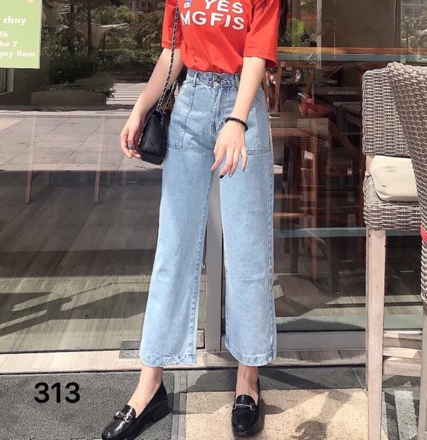 Quần Baggy JEANS ống suông