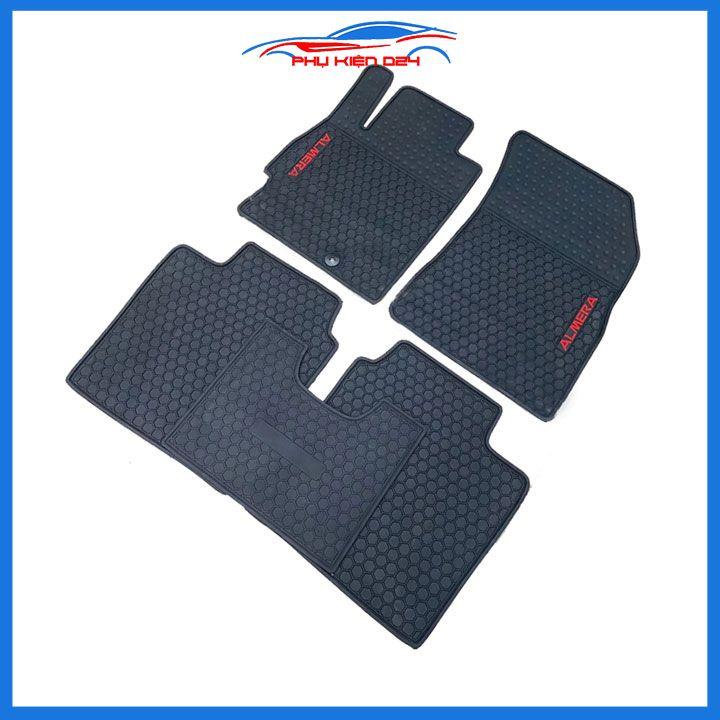 Thảm lót sàn cao su cho xe Nissan Almera 2020-2021-2022-2023 mẫu mới hàng chuẩn theo xe chịu lực tốt