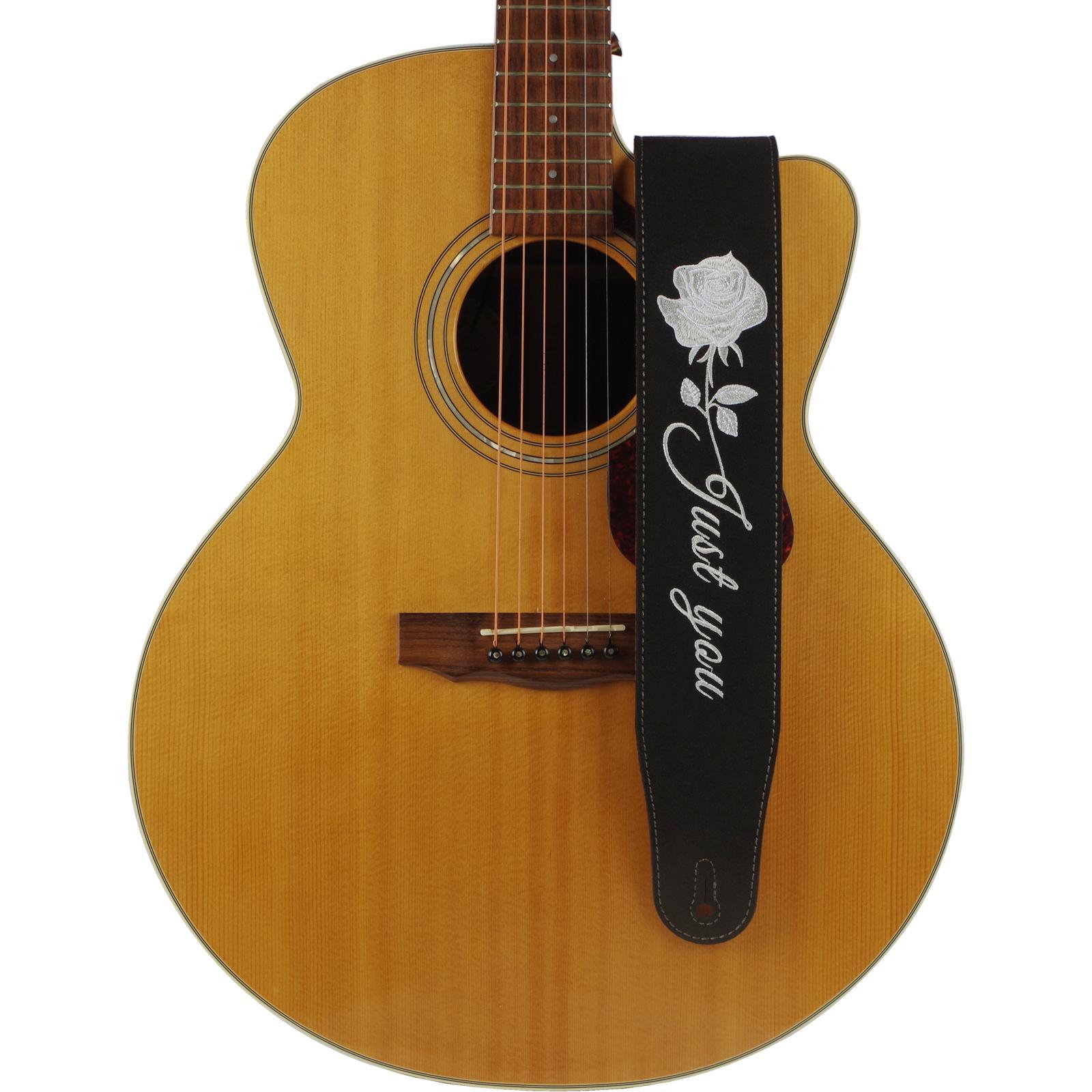 Guitar Strap Adjustable Strap Bass Acoustic Electric Guitar Accessories Black