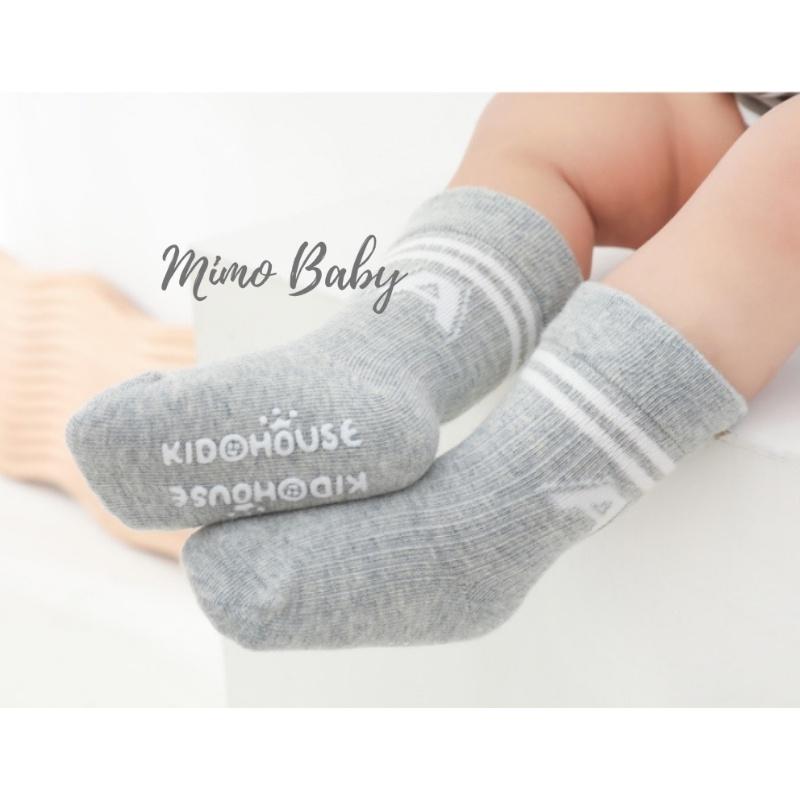 Set 3 đôi tất chống trượt chữ A phong cách thể thao Mimo Baby T23