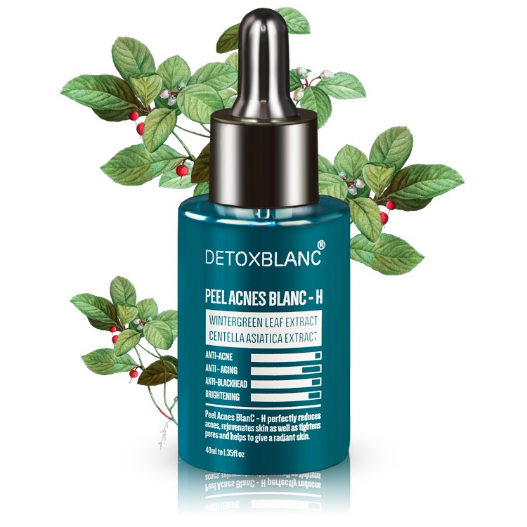 Serum mụn Detox Blanc Peel Acnes Blanc 30ml - Tặng kèm băng đô thời trang