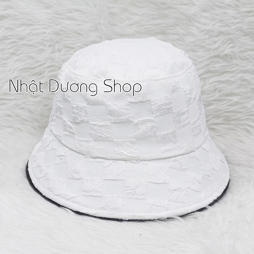 Nón Bucket, Mũ tai bèo vành cụp thêu chữ B vành rộng 6 cm vải cotton cao cấp phù hợp cho cả nam và nữ