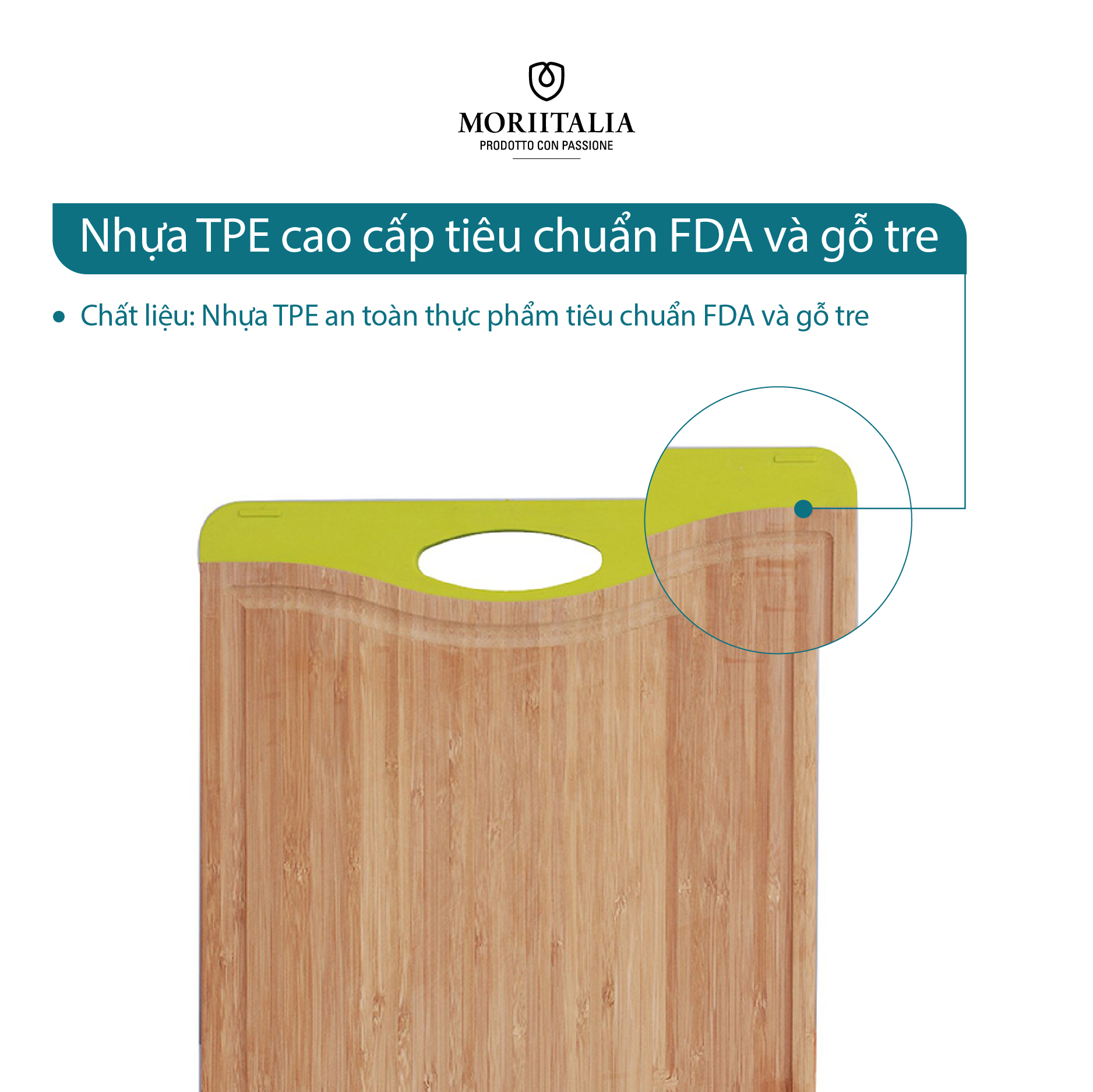 Thớt Tre Nhựa Home Select FY00001-P - Xanh Lá