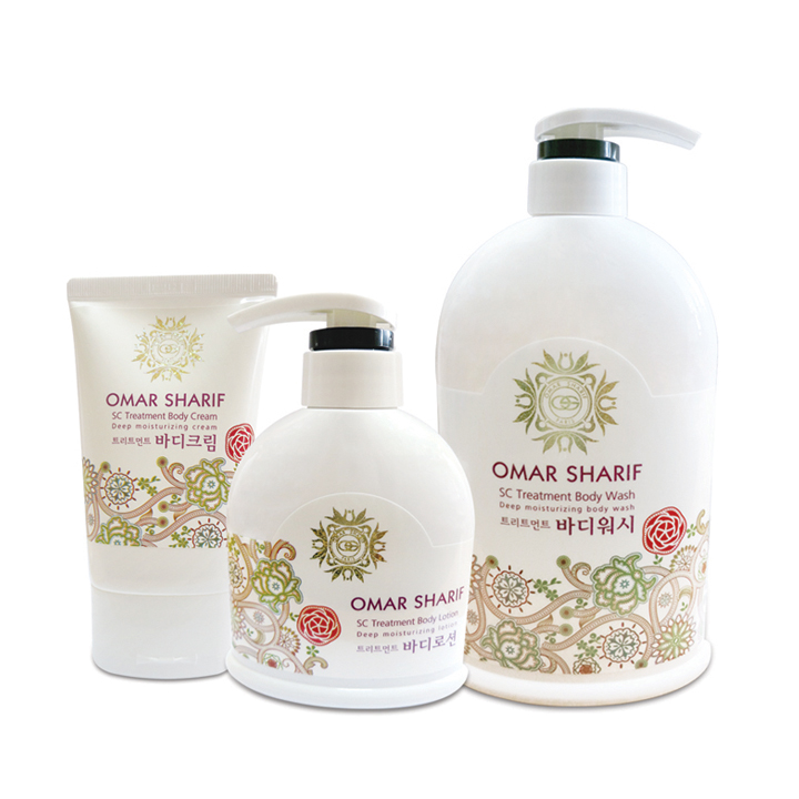 Bộ chăm sóc cơ thể OMAR SHARIF Whietening Body Care Bộ Sữa Tắm Trắng Mịn Da, Chống Lão Hóa