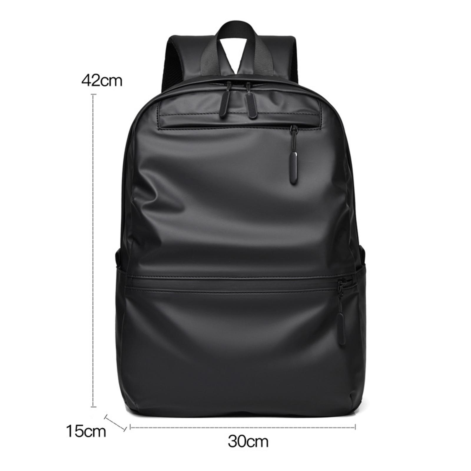 Rucksack Male Portable Large Waterproof Laptop Backpack for Hiking Office Black