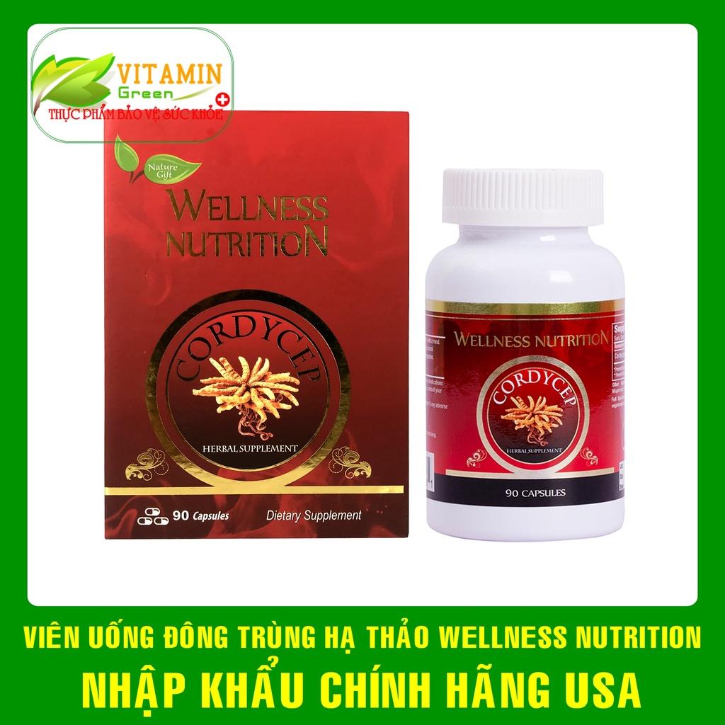 Hình ảnh Đông trùng hạ thảo WELLNESS NUTRITION CORDICEP NATURE GIFT 90 viên | Nhập khẩu chính hãng Mỹ