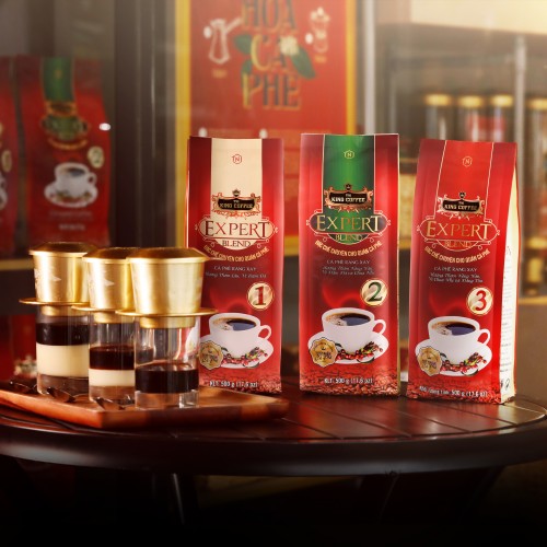 Cà Phê Rang Xay Expert Blend 2 KING COFFEE - Túi 500g