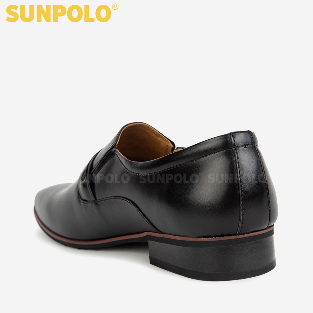 Giày Tây Nam Da Bò Pull-up Cao Cấp SUNPOLO MU8003 (Đen, Nâu, Đỏ)