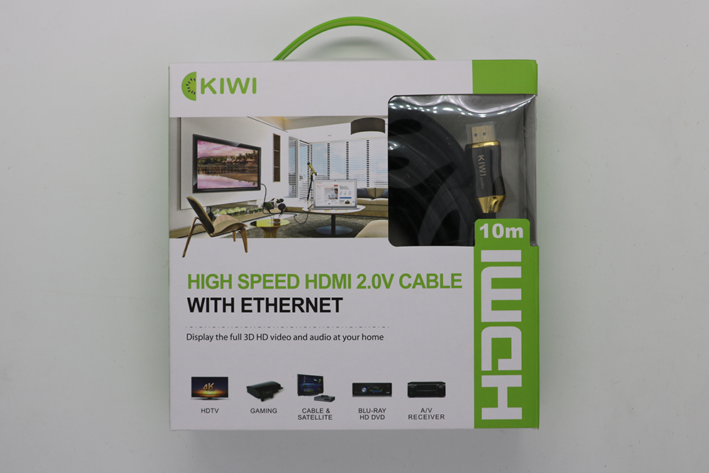 Dây HDMI Kiwi Vàng Dẹt- 10m hàng chính hãng