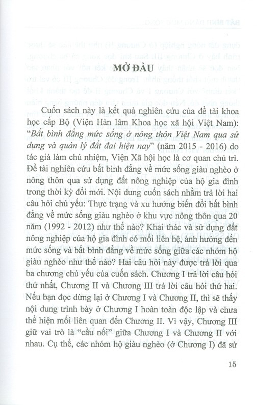 Bất Bình Đẳng Mức Sống Ở Nông Thôn Qua Sử Dụng Đất Nông Nghiệp Của Hộ Gia Đình