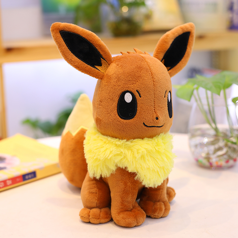 Gấu Bông Pokemon Eevee (Eevui) Nâu Siêu Dễ Thương (20cm---&gt;45cm) Nguyên Tem Nguyên Tag Pokemon Xịn Cao Cấp