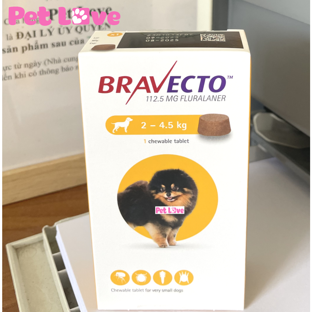 Bravecto diệt ghẻ, ve rận, bọ chét