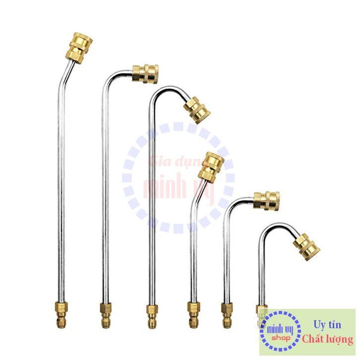 Ống nối dài uốn cong 30° 90° U nối nhanh béc phun gắn s.úng xịt rửa - Ren nối nhanh 1/4in - Gia dụng Minh Vy