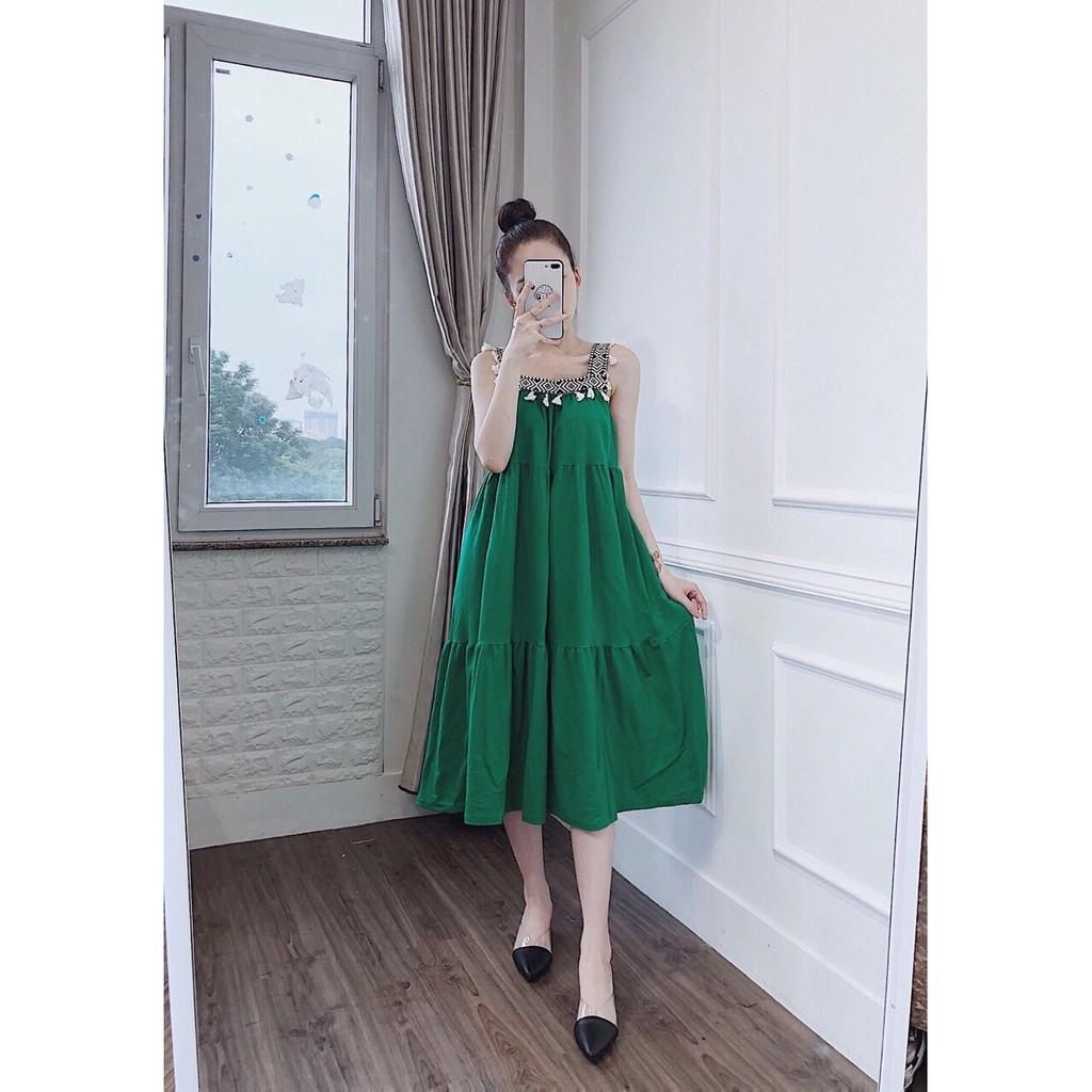 đầm bầu xinh dáng suông