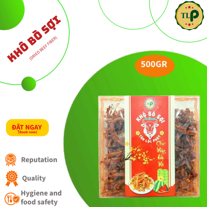 KHÔ BÒ SỢI TÂN LỘC PHÁT 500G [ MẪU TẾT ]