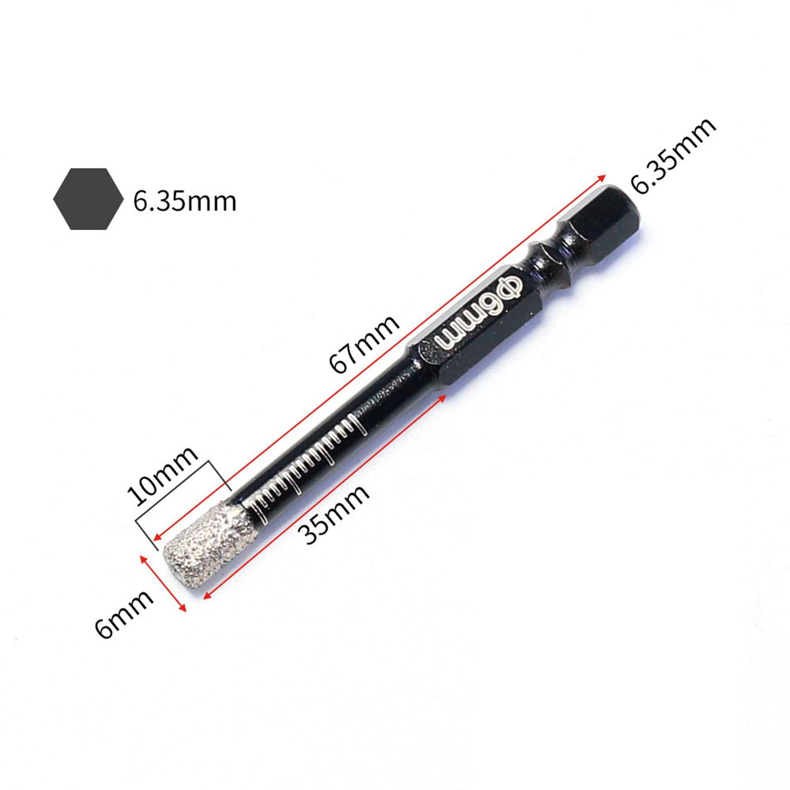Brazed Diamond Drill Bits, Wet or Dry Drill Bit Diamond for Glass Porcelain