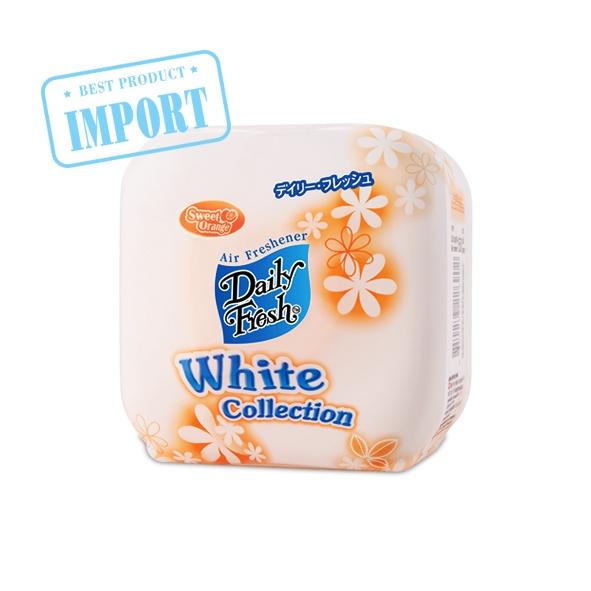 Sáp Thơm Daily Fresh White Collection Cam 150g khử mùi tanh hôi sáp thơm xe hơi/ô tô sang trọng nhập khẩu chất lượng