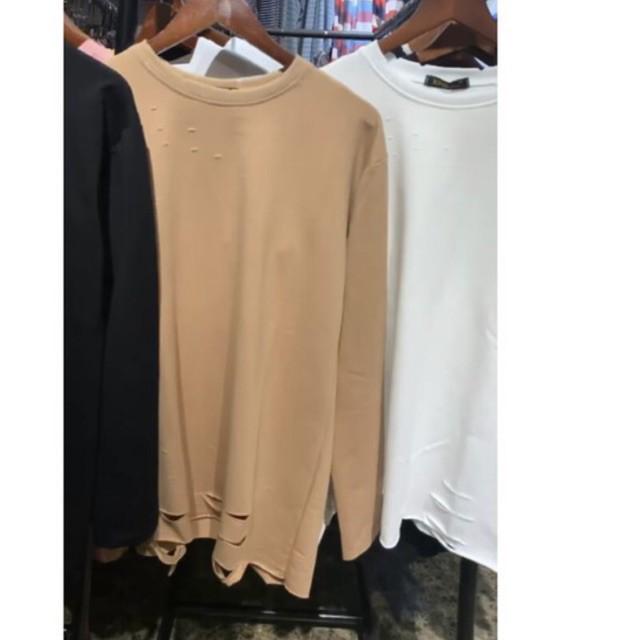 Áo sweater hoạ tiết rách cực chất -Hàng Shop