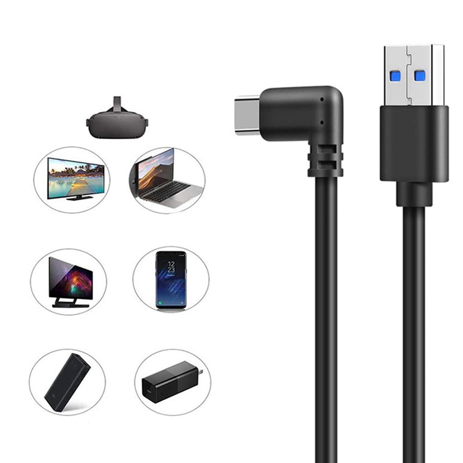 16ft Type-C to USB 3.0 Link Cable Cord with Relay Amplifier for Oculus Quest - Connects your Quest headset to a gaming PC