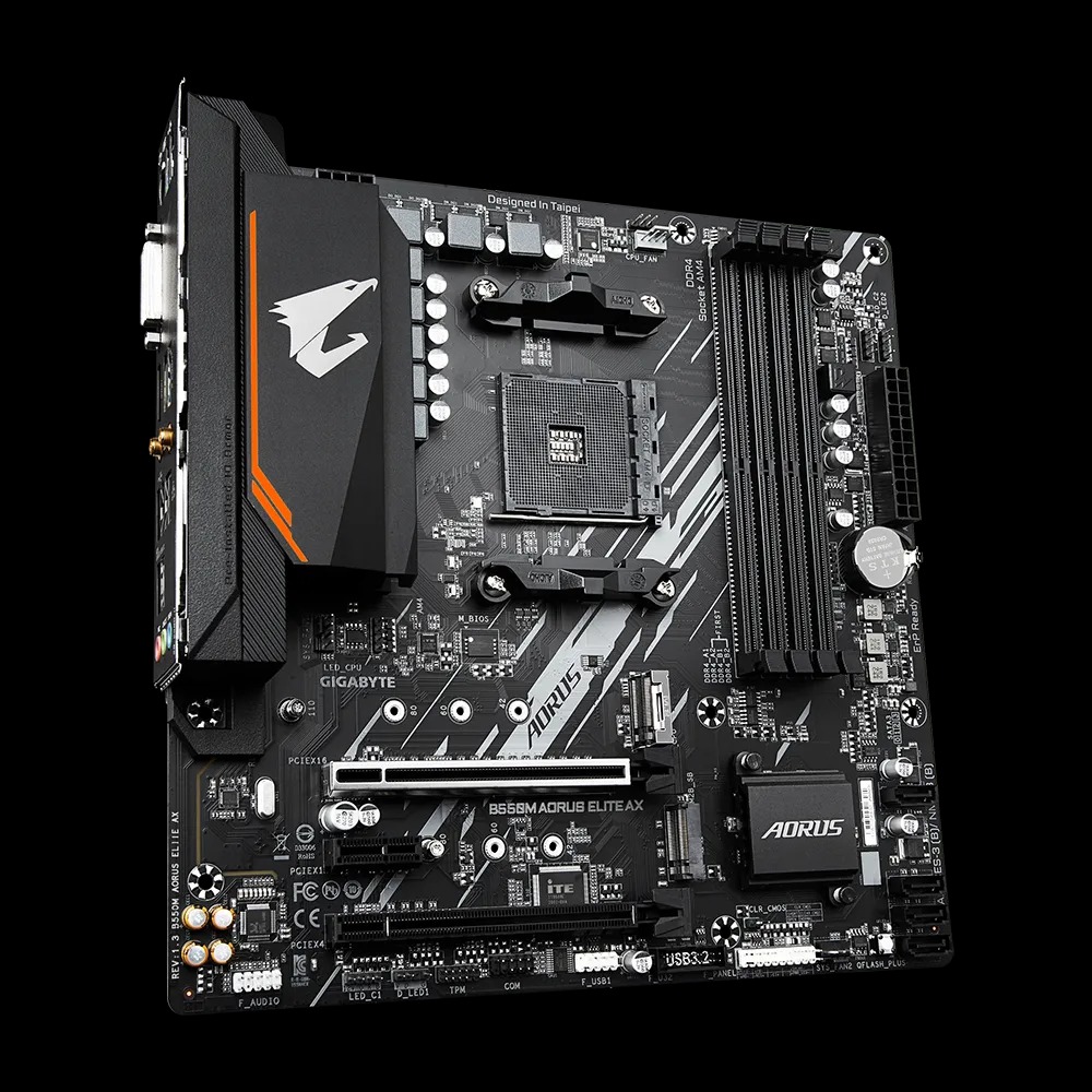 Mainboard Gigabyte B550M AORUS ELITE AX Socket AM4 - Hàng Chính Hãng