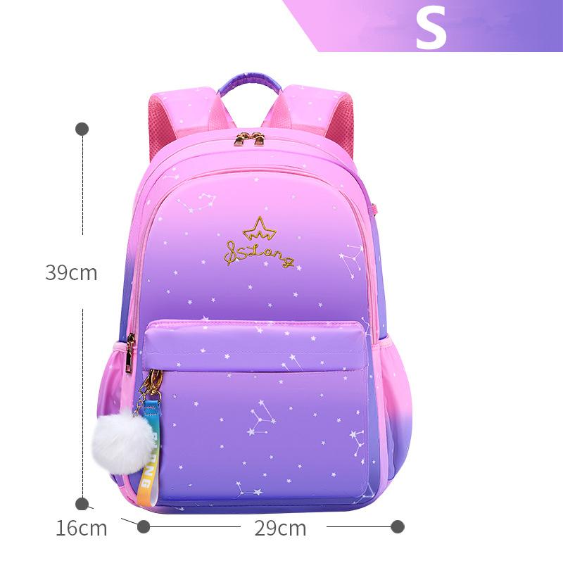 Cô Gái Mới Ba Lô Cho Trường Ba Lô Bé Gái Nylon Chỉnh Hình Học Túi Trẻ Em Sơ Cấp SCHOOLBAGS Cấp 1-6 Trẻ Em Mochila