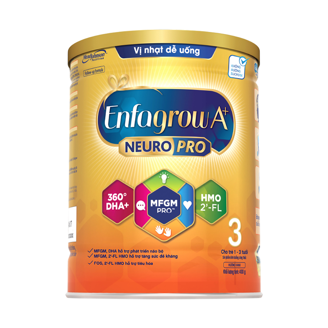 Sữa bột Enfagrow A+ NeuroPro 3 với 2’-FL HMO cho trẻ từ 1 – 3 tuổi– 400g