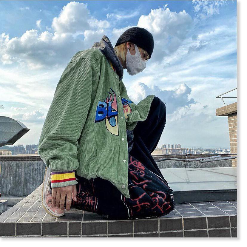 ÁO KHOÁC NHUNG BOMBER UNISEX