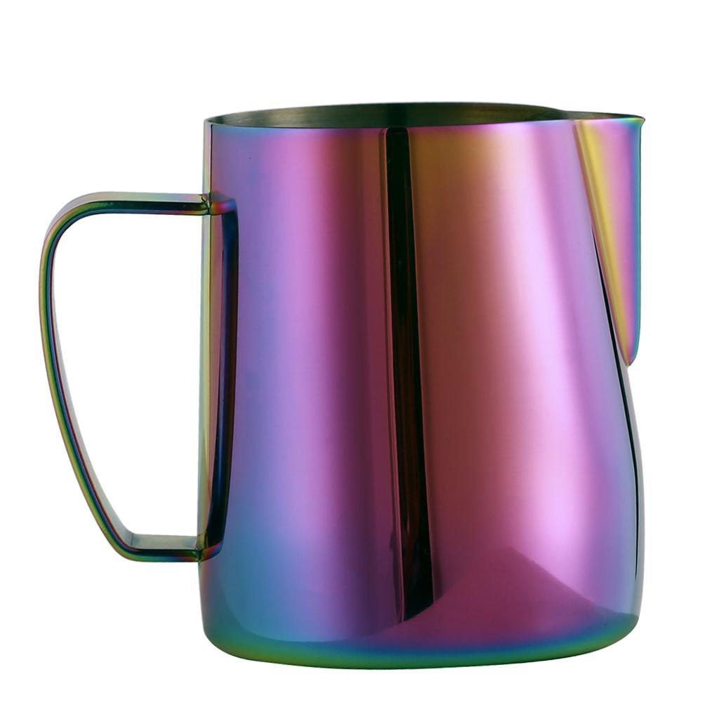 2pcs/set Stainless Steel Milk Frothing Jug Frother Coffee Latte Pitcher Mug