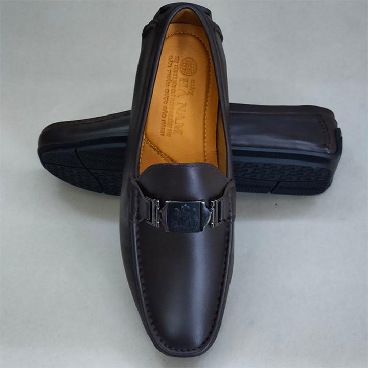Giày Mọi Nam Đế Âm Da Bò Thật TiTi ĐÔ Cao Cấp GDA2025d