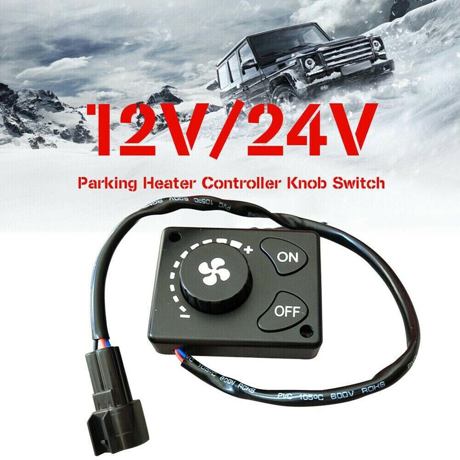 3 Pin  Air 12/24V Parking Heater Control Knob Controller Switch Truck