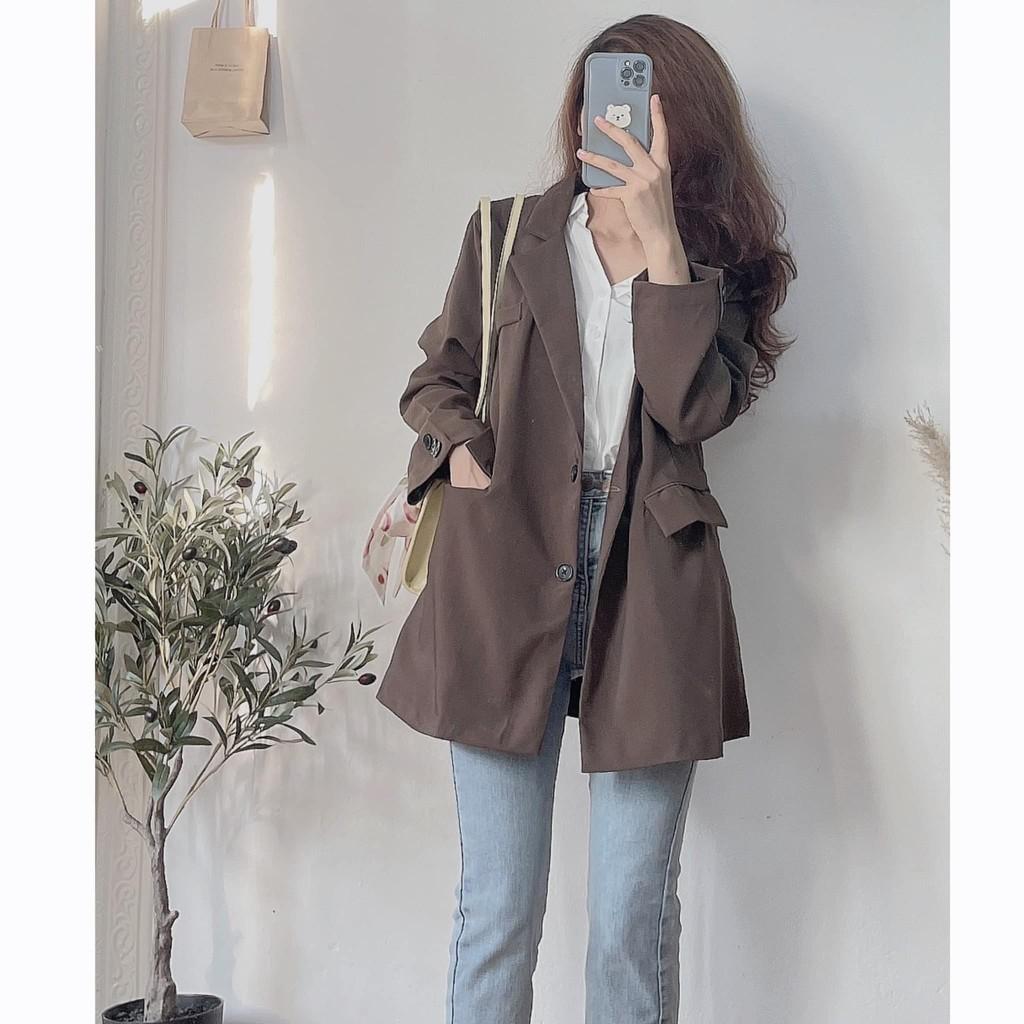 Áo khoác vest blazer nữ 2 lớp dài tay myl.fashion