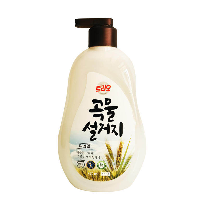 Nước rửa bát, chén ngũ cốc Terrio Aekyung Hàn Quốc tinh lúa mạch và cám gạo Hàn Quốc 750ml